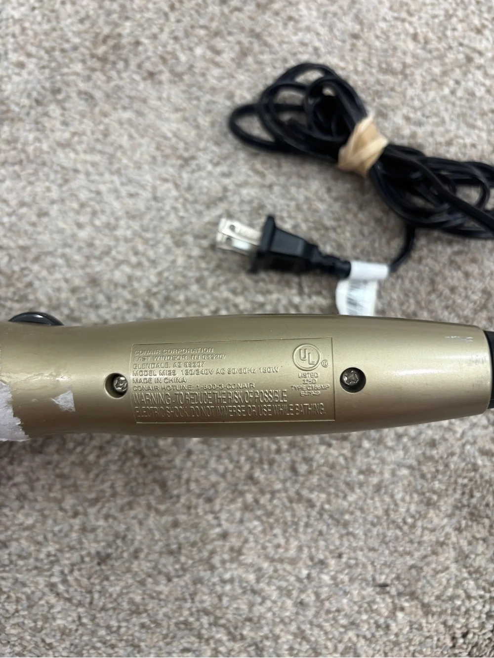Conair straightener wet hair dry hair gold